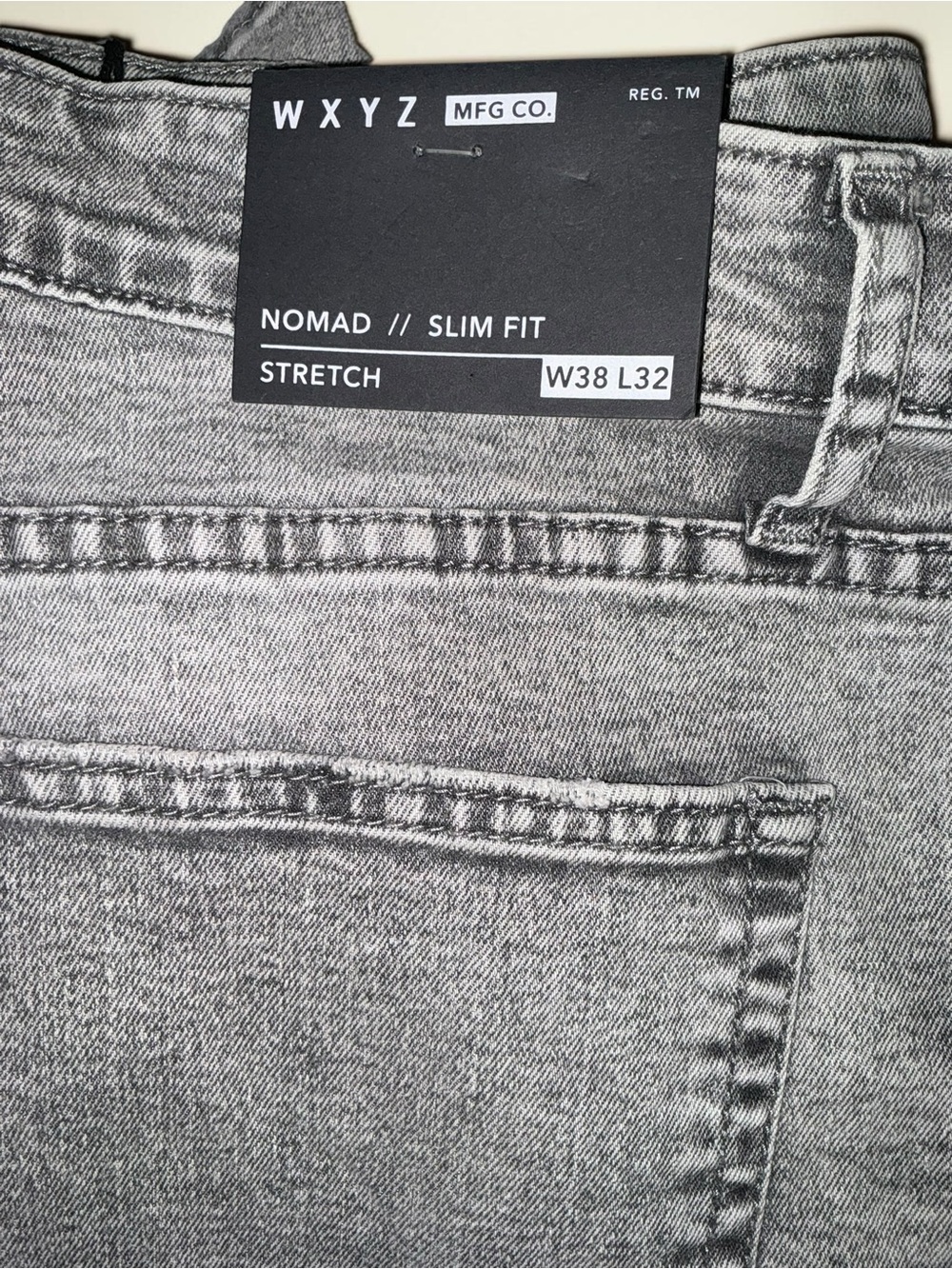 WXYZ Nomad Slim Fit Stretch Jeans - Gray